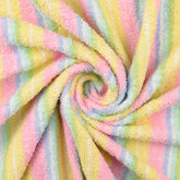 Frottee Stoff Streifen Multicolour